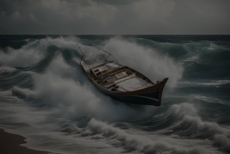 Dream about a Boat Flipping: A Surreal Encounter on the Waves