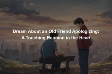 Dream About an Old Friend Apologizing: A Touching Reunion in the Heart