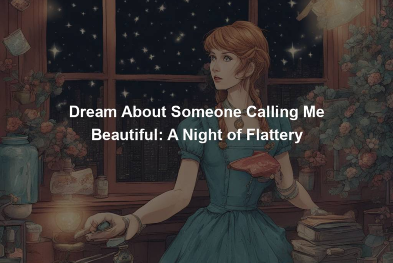 Dream About Someone Calling Me Beautiful: A Night of Flattery