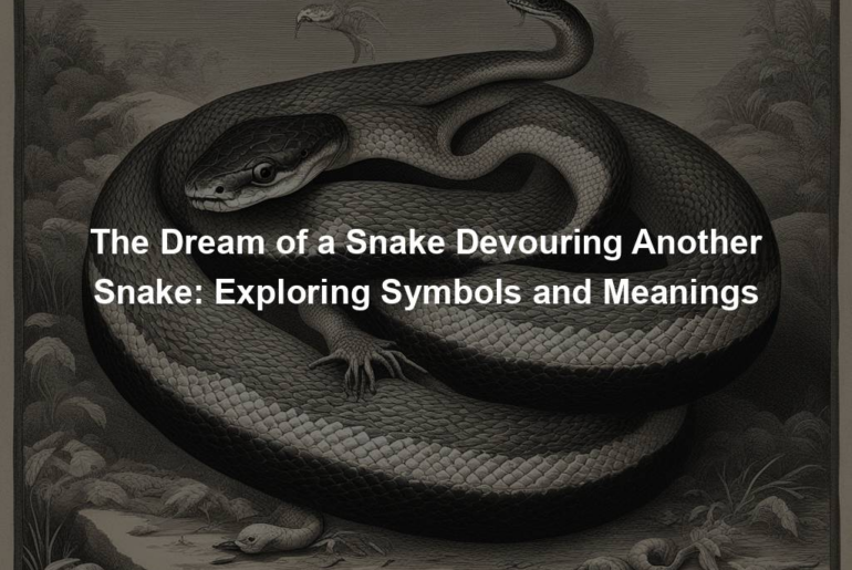 The Dream of a Snake Devouring Another Snake: Exploring Symbols and Meanings