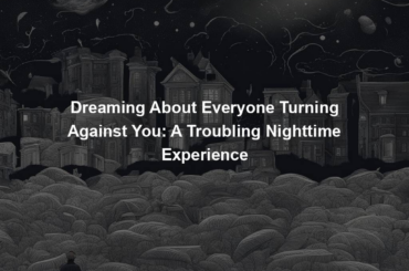 Dreaming About Everyone Turning Against You: A Troubling Nighttime Experience