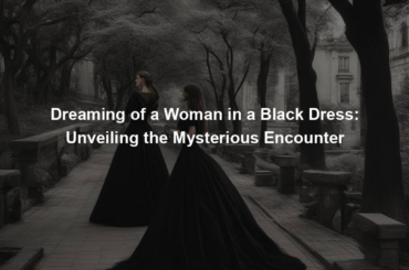 Dreaming of a Woman in a Black Dress: Unveiling the Mysterious Encounter