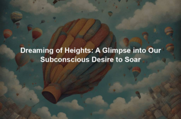 Dreaming of Heights: A Glimpse into Our Subconscious Desire to Soar