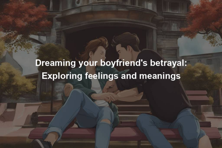 Dreaming your boyfriend's betrayal: Exploring feelings and meanings