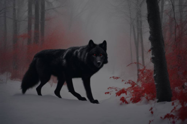 Dream About a Black Wolf with Red Eyes: An Unsettling Encounter