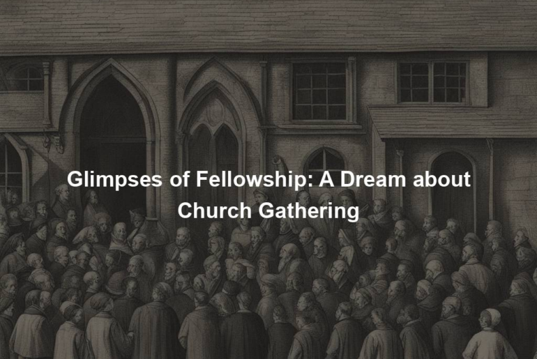 Glimpses of Fellowship: A Dream about Church Gathering