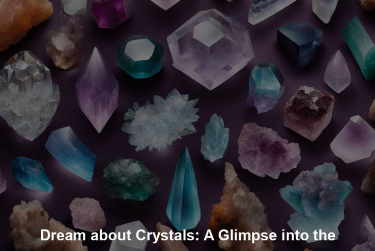 Dream about Crystals: A Glimpse into the Enchanting World