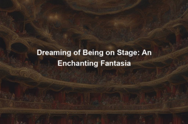 Dreaming of Being on Stage: An Enchanting Fantasia