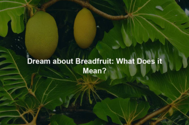 Dream about Breadfruit: What Does it Mean?