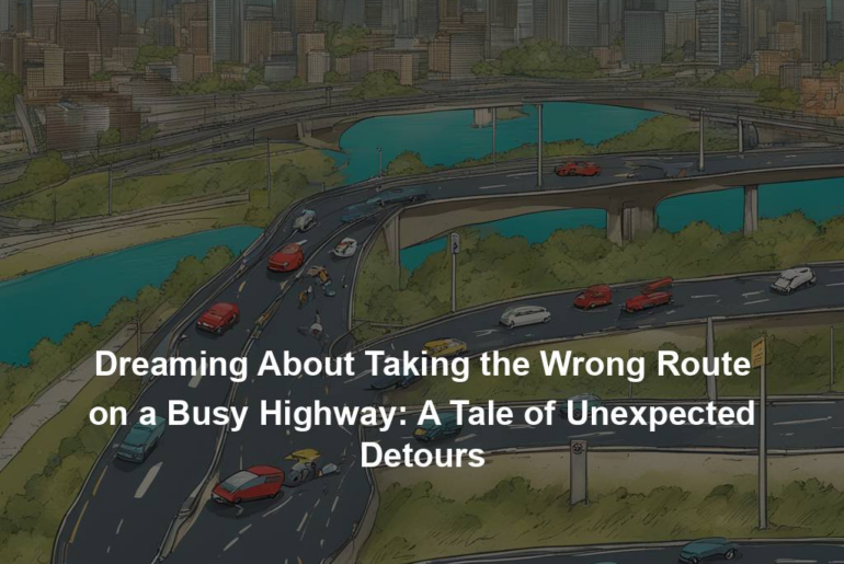 Dreaming About Taking the Wrong Route on a Busy Highway: A Tale of Unexpected Detours