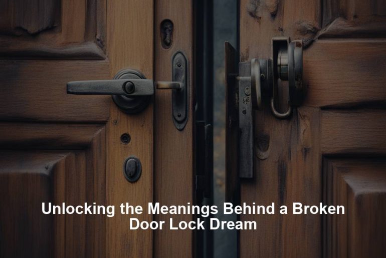 Unlocking the Meanings Behind a Broken Door Lock Dream