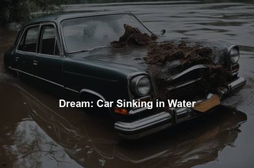 Dream: Car Sinking in Water