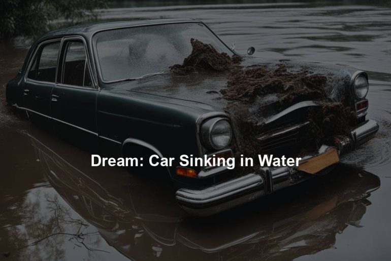 Dream: Car Sinking in Water