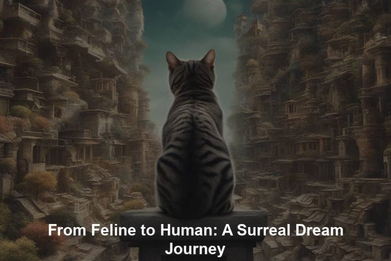 From Feline to Human: A Surreal Dream Journey