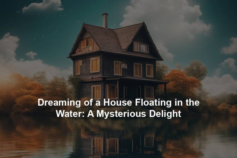 Dreaming of a House Floating in the Water: A Mysterious Delight