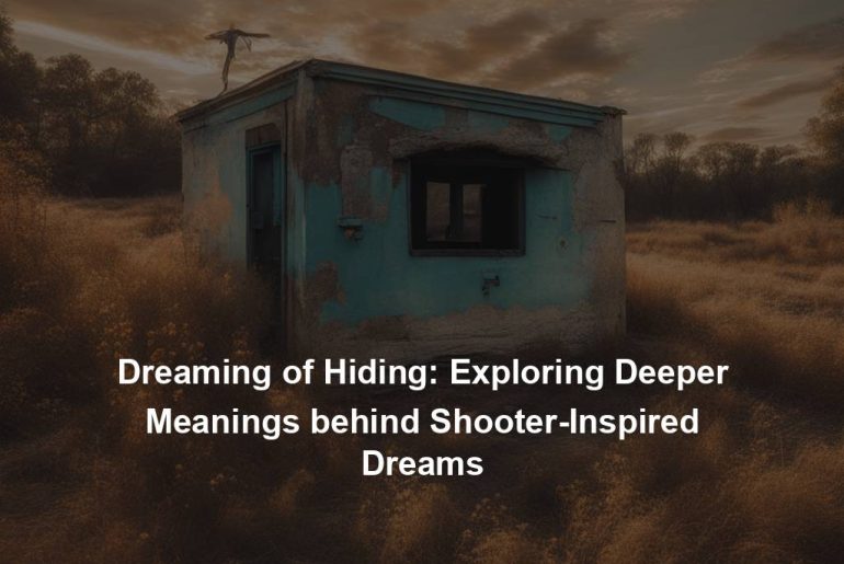 Dreaming of Hiding: Exploring Deeper Meanings behind Shooter-Inspired Dreams