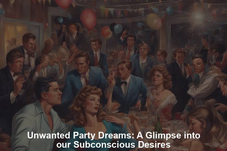 Unwanted Party Dreams: A Glimpse into our Subconscious Desires