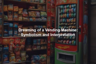 Dreaming of a Vending Machine: Symbolism and Interpretation