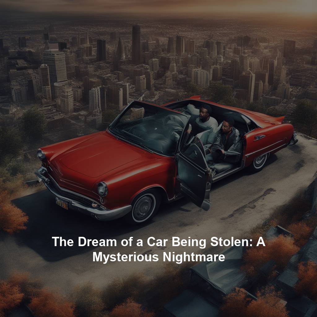 The Dream of a Car Being Stolen: A Mysterious Nightmare