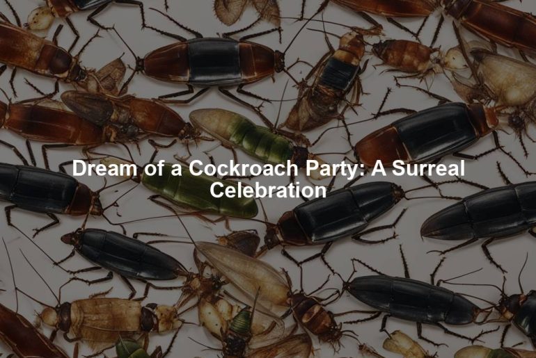 Dream of a Cockroach Party: A Surreal Celebration