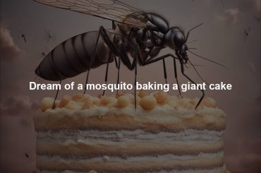 Dream of a mosquito baking a giant cake