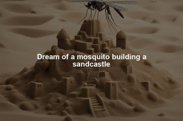 Dream of a mosquito building a sandcastle