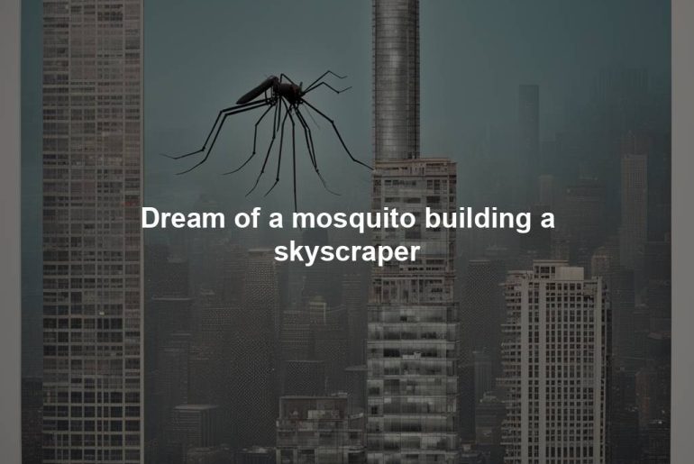 Dream of a mosquito building a skyscraper