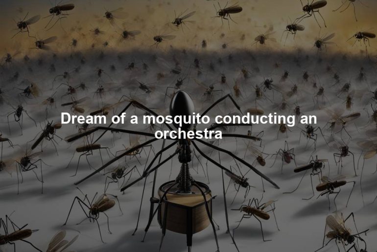 Dream of a mosquito conducting an orchestra