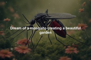 Dream of a mosquito creating a beautiful garden