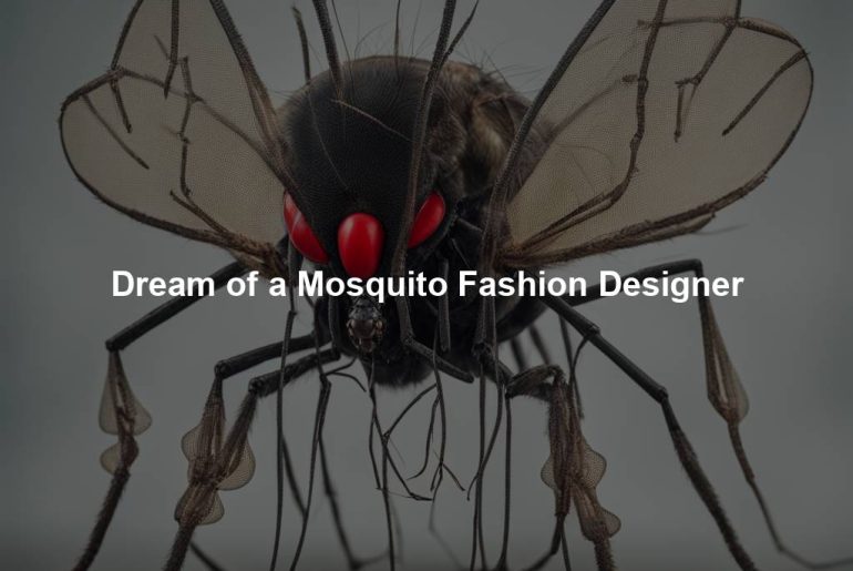 Dream of a Mosquito Fashion Designer