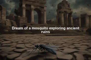 Dream of a mosquito exploring ancient ruins