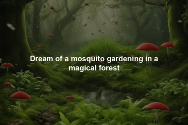 Dream of a mosquito gardening in a magical forest