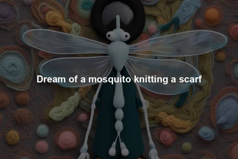 Dream of a mosquito knitting a scarf