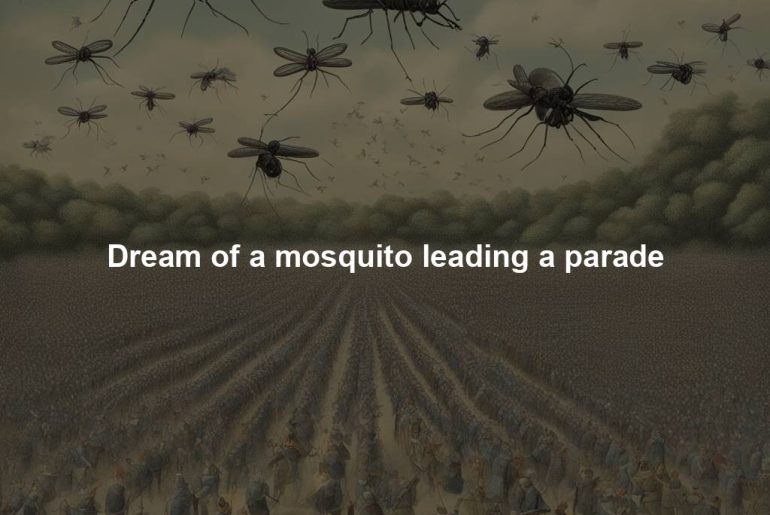 Dream of a mosquito leading a parade