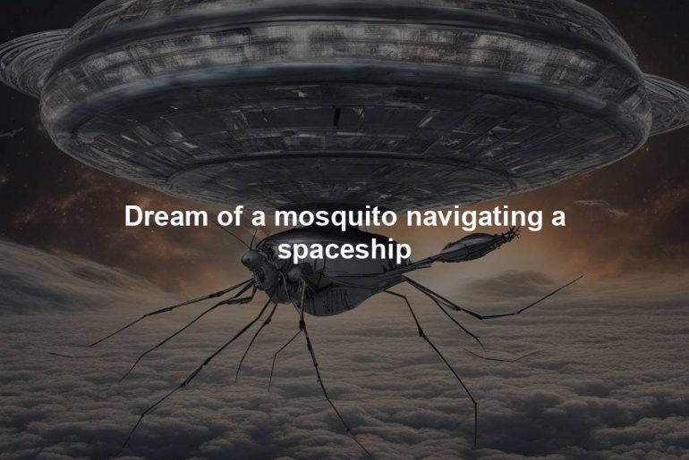 Dream of a mosquito navigating a spaceship