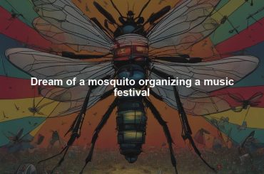 Dream of a mosquito organizing a music festival