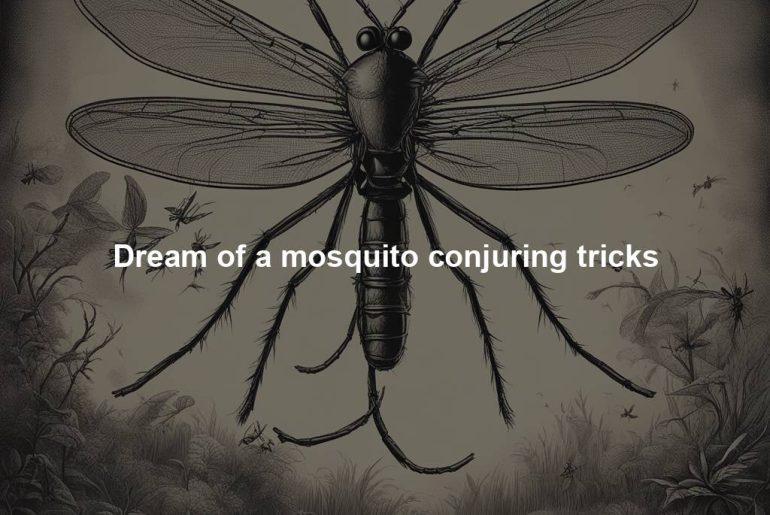 Dream of a mosquito conjuring tricks