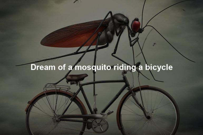 Dream of a mosquito riding a bicycle