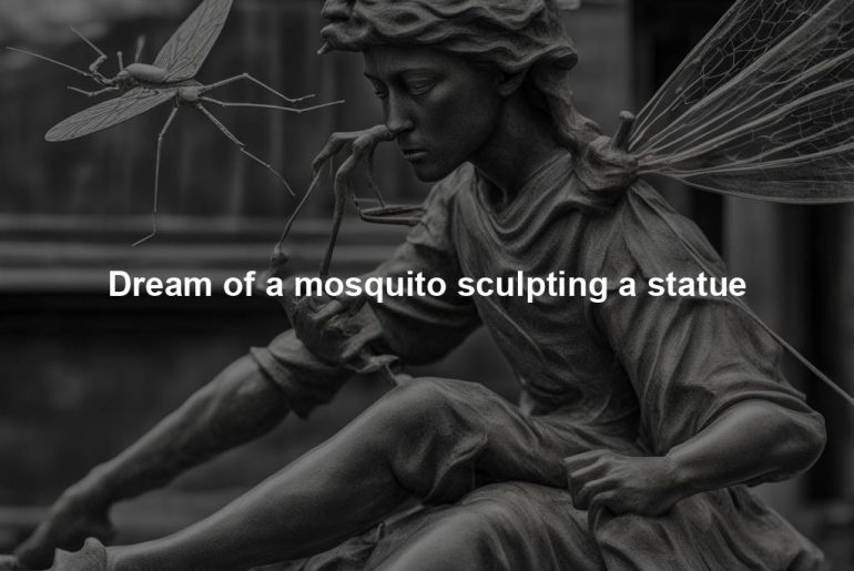 Dream of a mosquito sculpting a statue