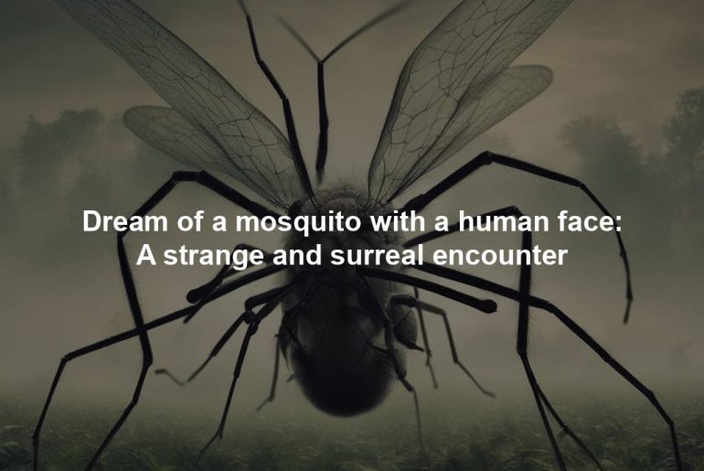 Dream of a mosquito with a human face: A strange and surreal encounter