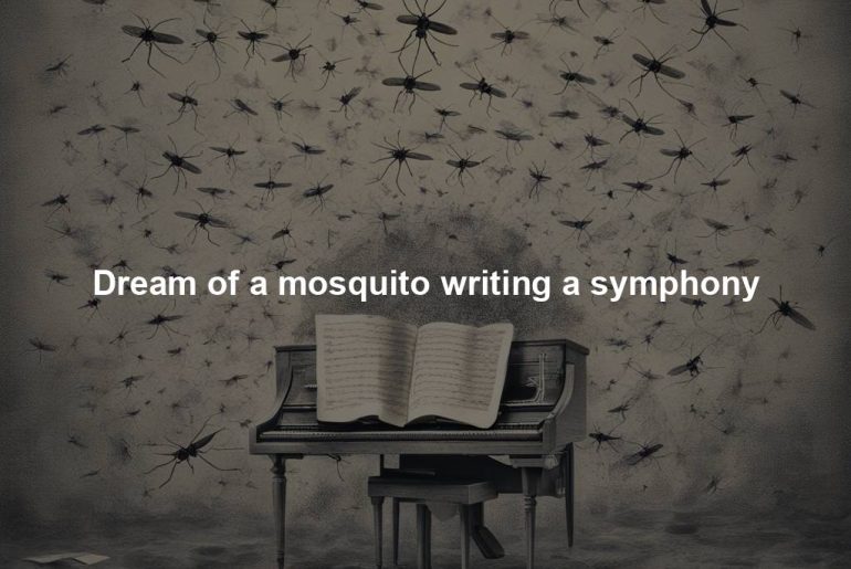 Dream of a mosquito writing a symphony