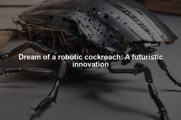 Dream of a robotic cockroach: A futuristic innovation