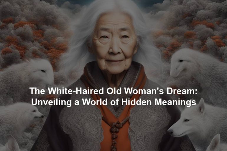 The White-Haired Old Woman's Dream: Unveiling a World of Hidden Meanings