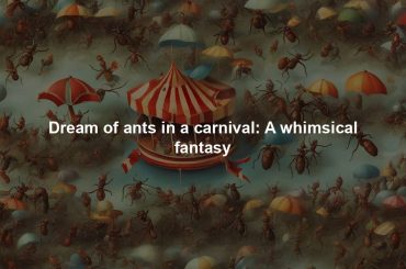 Dream of ants in a carnival: A whimsical fantasy