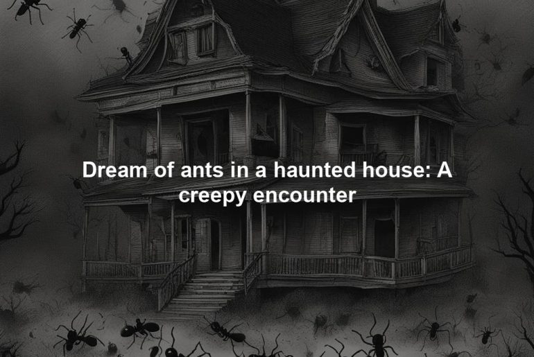 Dream of ants in a haunted house: A creepy encounter