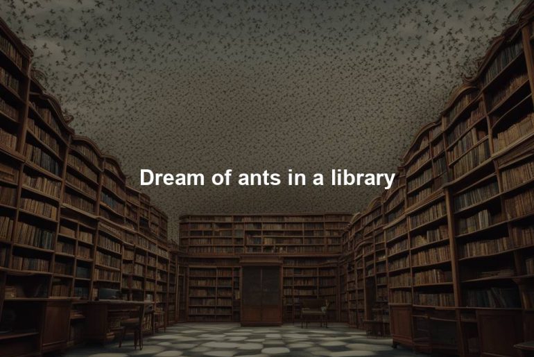 Dream of ants in a library