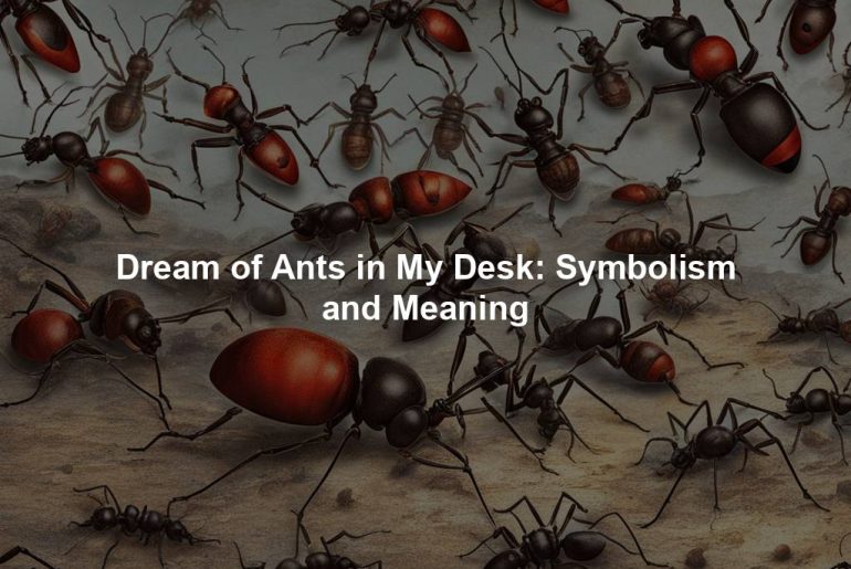 Dream of Ants in My Desk: Symbolism and Meaning