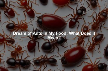 Dream of Ants in My Food: What Does it Mean?