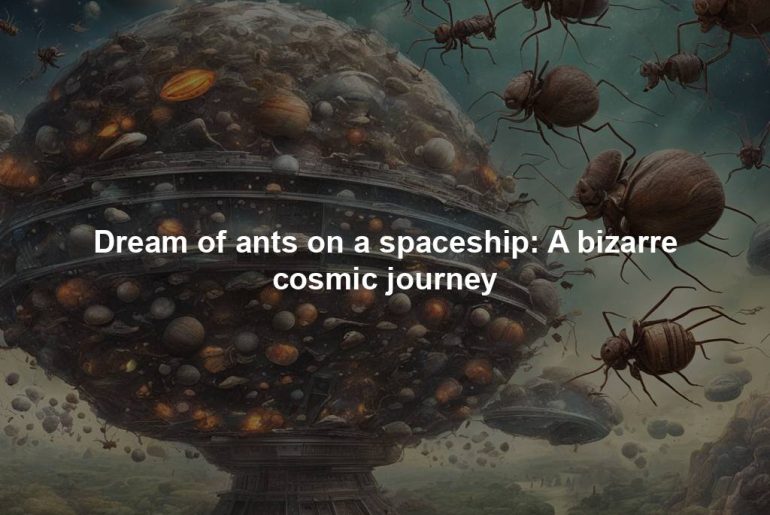 Dream of ants on a spaceship: A bizarre cosmic journey