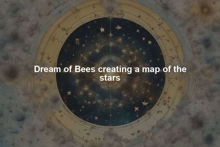 Dream of Bees creating a map of the stars